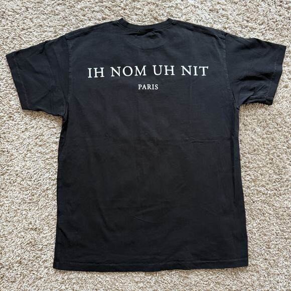 Ih Nom Uh Nit Paris Fashion Gang Black T-Shirt NUW18 Men’s Size M Made In Italy - Picture 2 of 7
